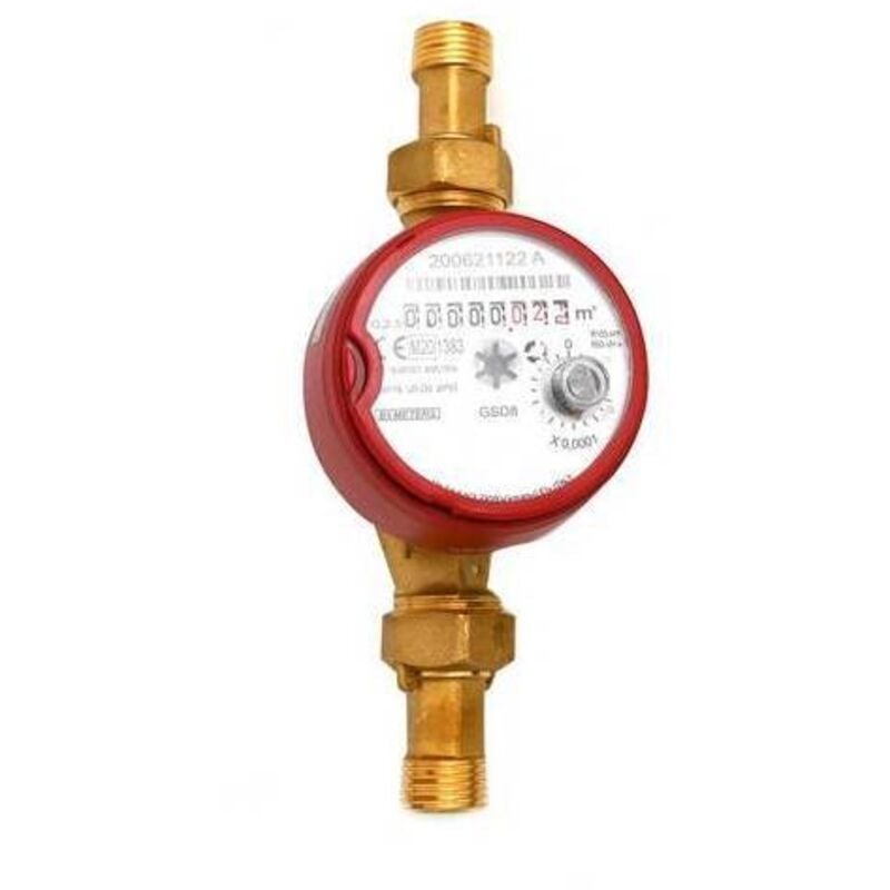 Compteur d’eau chaude à 90° cadran sec