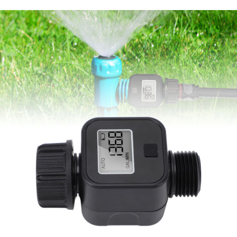 Compteur d'eau numérique multifonction - ABS - Thread 3/4 - Mesure Gallon/Litre