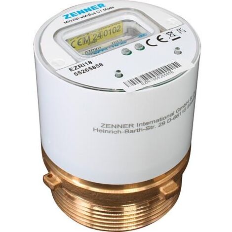 Compteur d’eau sans fil à capsule Zenner Minolist KOAX 2" V2 90°C 2,5 R40V 325 RK ZR, wireless M-Bus