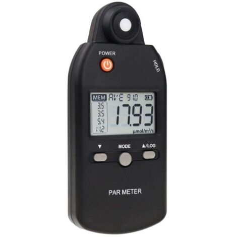 Compteur d'éclairement PAR, capteur quantique PPFD, fonction d'enregistrement à spectre complet, luxmètre pour plantes d'intérieur et d'extérieur
