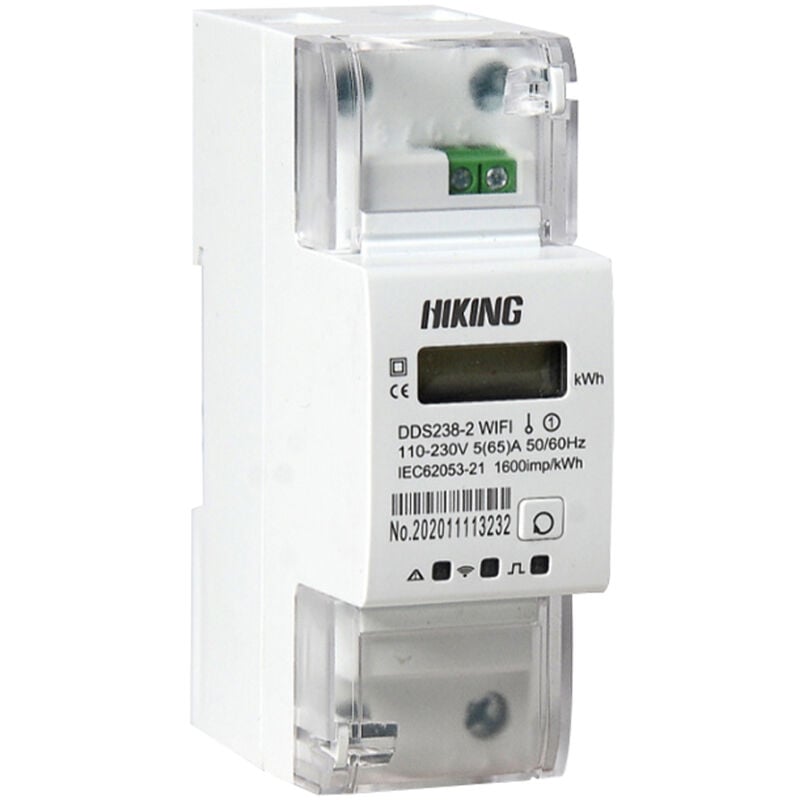 Lifcausal - Compteur d'électricité intelligent monophasé Wifi Écran lcd Installation sur rail din 35 mm Smartphone Tuya app Contrôle à distance