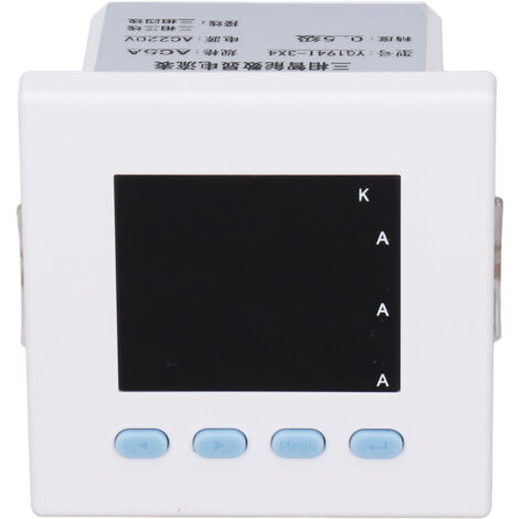 Compteur d'électricité numérique triphasé intelligent, boîtier en ABS ignifugé, ampèremètre pour l'automatisation de la distribution, 220 V CA