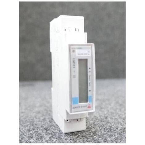 Compteur d'énergie digital monophasé 32A direct 230Vac sortie impulsion pour rail DIN CARLO GAVAZZI