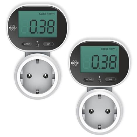 Compteur d'énergie - ELRO - EM5000-2 - Écran inclinable - 3600W max - Protection contre surcharge