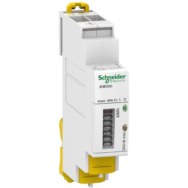 Schneider Electric - Acti9 iEM - compteur d'énergie mono - 40A - impulsions - mid Schneider Electric - Acti9 iEM - compteur d'énergie mono - 40A - impulsions - mid