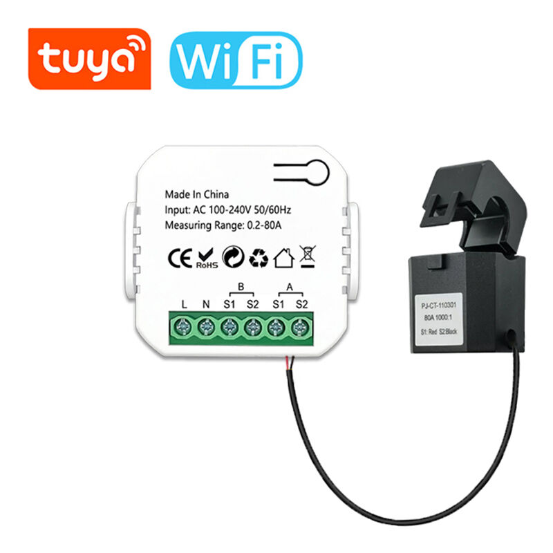 Lifcausal - Compteur d'énergie intelligent Tuya Wifi Système pv solaire Production d'énergie Consommation Compteur de surveillance bidirectionnel