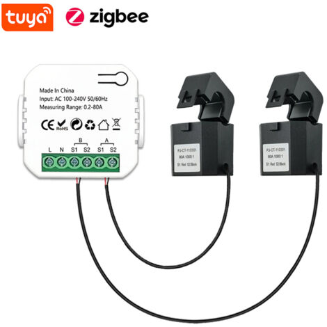 Compteur d'énergie Intelligent Tuya ZigBee, système photovoltaïque solaire, consommation d'énergie, surveillance bidirectionnelle, contrôle par application de téléphone portable