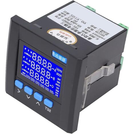 Compteur d'énergie numérique triphasé YG889E-3SY avec affichage LED 220 V pour sous-station de bâtiment intelligent
