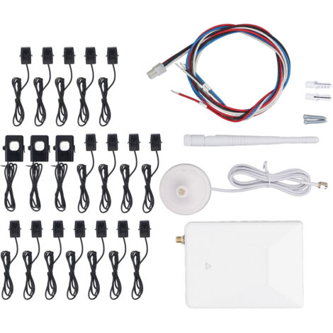 Compteur d'énergie pour maison intelligente WIFI 3 phases 4 fils mesure bidirectionnelle consommation d'énergie photovoltaïque avec capteurs 16x50A 3x300A 90V-277V