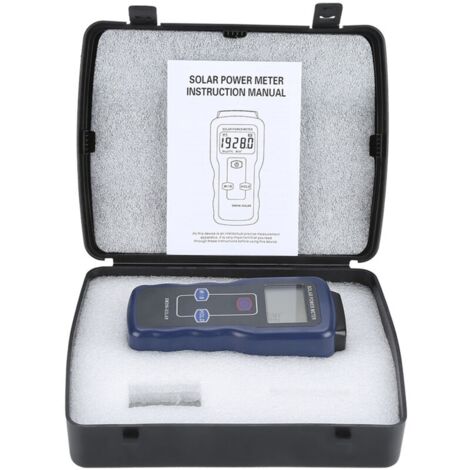 Compteur d'énergie solaire, W/m²/Btu, testeur d'énergie, rayonnement pour mesures météorologiques