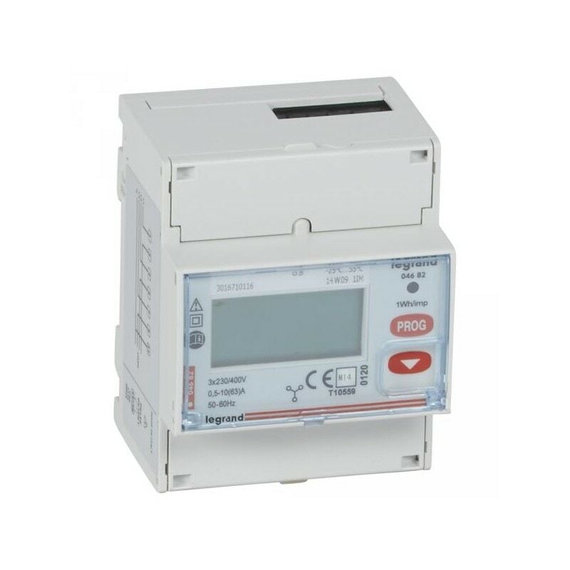 Legrand - 004682 Compteur d'énergie triphasé emDX3 - mid - raccdt direct 63A - 4 mod