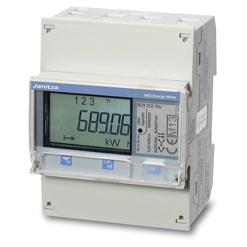 B23 312-10J Compteur d'énergie triphasé numérique 65 a conformité mid: oui 1 pc(s) S195861 - Janitza