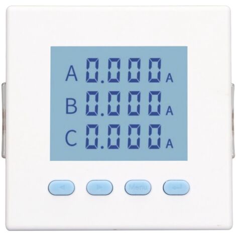 Compteur d'énergie triphasé numérique, testeur de consommation électrique, moniteur intelligent LCD AC220V 5A, ampèremètre