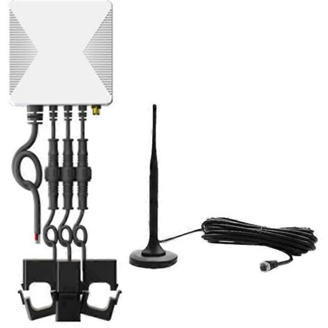 Compteur d'énergie triphasé Tuya ZigBee 120 A (kWh) avec pince ampèremétrique et moniteur de courant