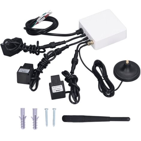 Compteur d'énergie Wi-Fi triphasé, avec capteur de niveau de circuit 120 A, moniteur de puissance électrique intelligent, 100-240 V