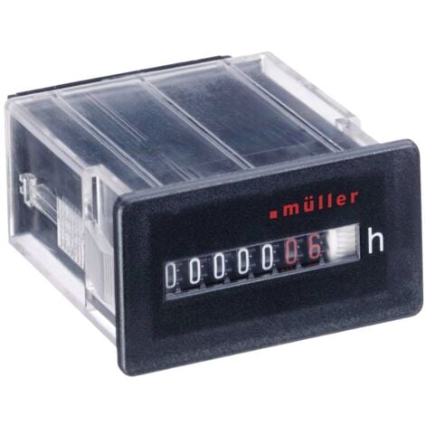 Compteur D Heures De Fonctionnement A Encastrer 50x25mm 7 Chiffres Muller Bw3018 Q52127