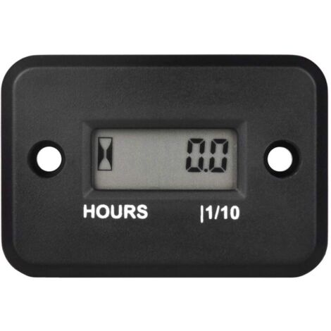 Compteur d'heures inductif numérique,pour l'entretien,conception étanche pour tondeuse à gazon,tronçonneuse,moto,souffleuse à neige