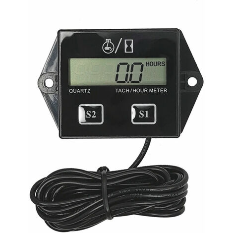 Compteur d'heures numérique, rappel d'entretien, batterie remplaçable, arrêt de l'utilisateur, utilisation pour tondeuse à gazon ZTR, motoneige et tronçonneuses,ladacèe