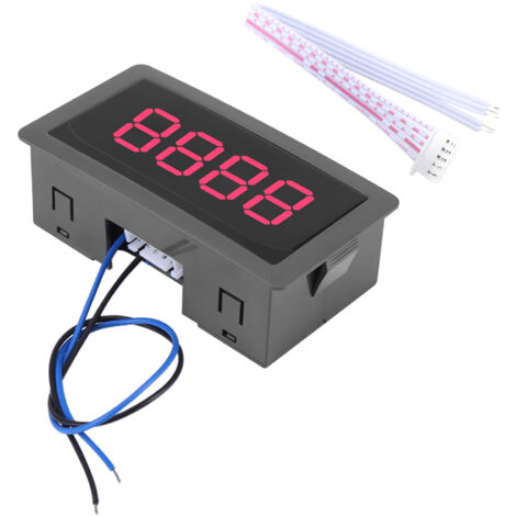 Compteur Digital LED 4 Digits 0-9999 - Compteur de Panel Red - Compteur Up/Down Plus/Minus Meter