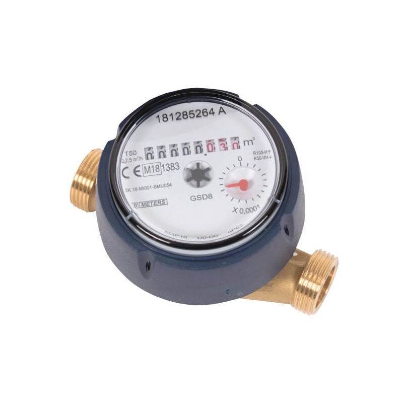 Jusch - Compteur divisionnaire 110mm Eau Froide DN15 mâle mâle 3/4