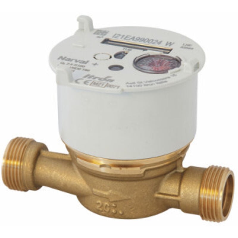 Compteur divisionnaire eau froide eau chaude narval Itron 6UAB20Y130CR100LFBXN
