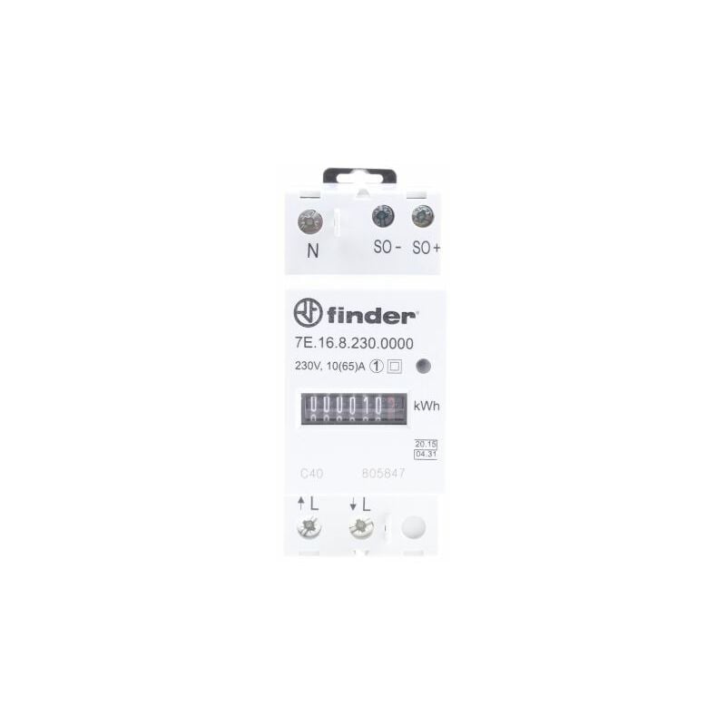 Finder - Compteur d'énergie 7E Series, 1 phase ( Prix pour 1 )