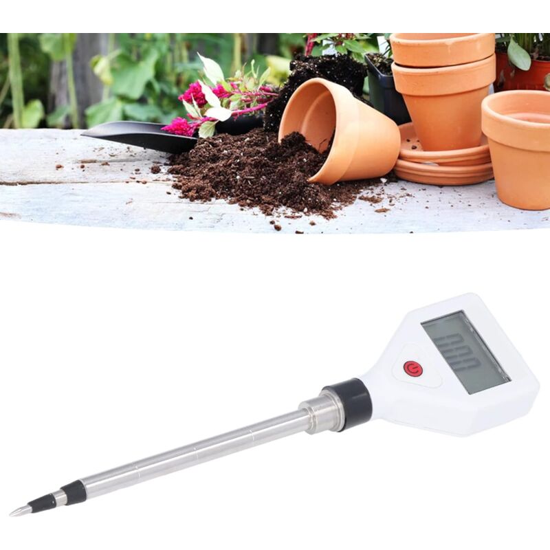 Compteur EC de Sol, Testeur de Plantes en Pot Portable Détecteur de Sol de Fleur Numérique Détecteur EC de Sol pour Toutes les Plantes de Jardinage