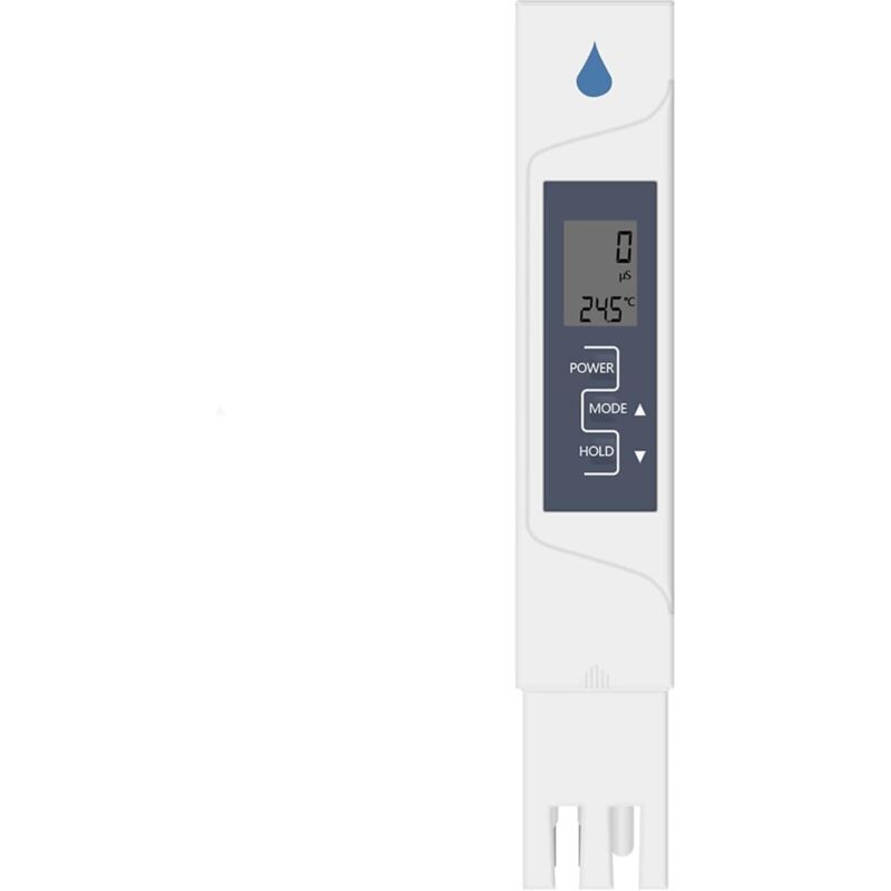 Compteur EC Numérique 2 en 1 EC Température Qualité De l'eau avec Testeur De Conductivité Électrique À Étalonnage Automatique Mesure PréCise