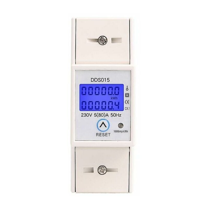 Compteur électrique monophasé 5-80 a 230v 50hz Compteur d'énergie électrique numérique