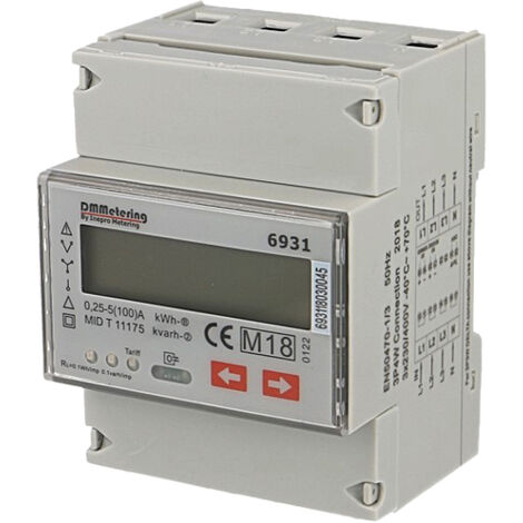 Compteur de consommation électrique - compteur électrique triphasé,  bidirectionnel, 4-tarif, LE-03MW F&F - Vente en ligne de matériel  électrique