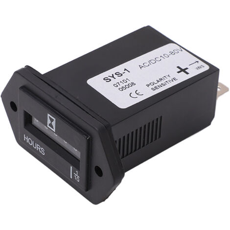 Compteur électromagnétique 6 chiffres 0‑99999.9 pour totalisateur d'impulsions industriel AC/DC 10‑80V