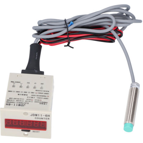 Compteur Électronique BERM pour Pièces Métalliques, Détection Contact, Affichage Digital, Alimentation 12-24V DC JDM11‑6HDC12