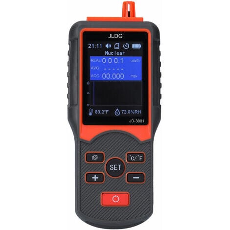 Compteur Geiger complet + detecteur de rayonnement electromagnetique, prise en charge de la detection de la temperature et de l'humidite