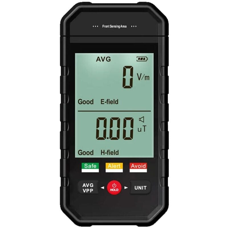 Compteur Geiger, Détecteur de Rayonnement de Champ électromagnétique avec Alarme Automatique D'affichage LCD Rétroéclairé, Testeur EMF Portable pour