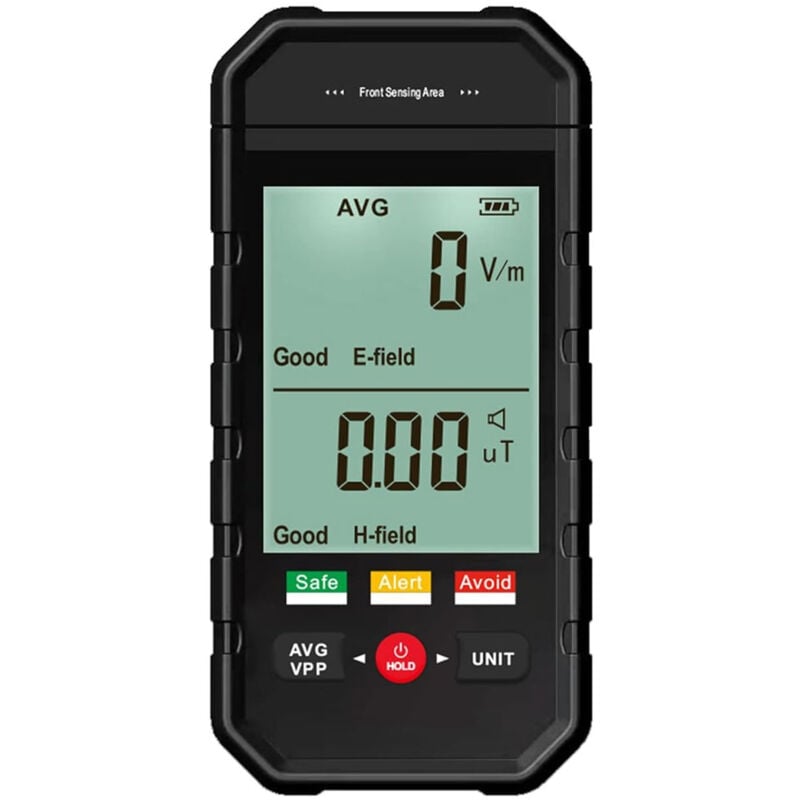 Sjlerst - Compteur Geiger, Détecteur de Rayonnement de Champ électromagnétique avec Alarme Automatique D'affichage lcd Rétroéclairé, Testeur emf
