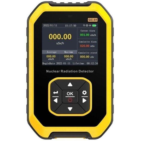 compteur Geiger Portable LCD Digital Geiger Counter détecteur de rayonnement nucléaire dosimètre bêta gamma testeur