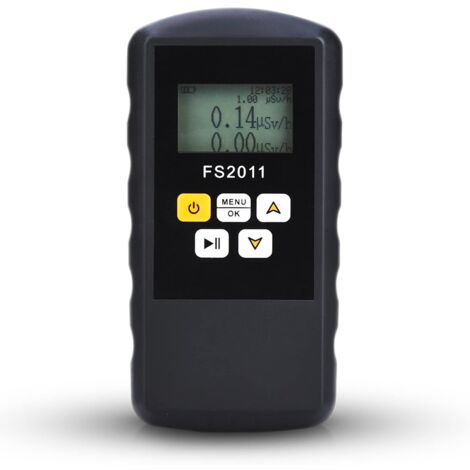 Compteur Geiger,FS2011 β γ χ Ray Gamma Détecteur de Rayonnement Nucléaire avec écran LCD,2 Méthodes de Détection, 3 Méthodes D'alarme Compteur Geiger Radioactivité