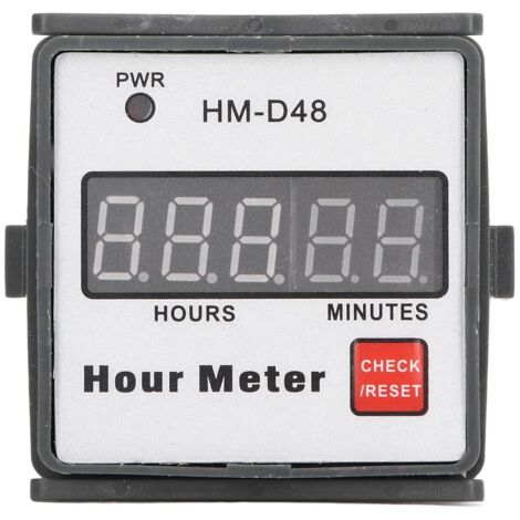 Compteur Horaire - 1 Pièce - Numérique - 0 à 0,99h - AC 220V - Pour Moteur et Équipement Industriel