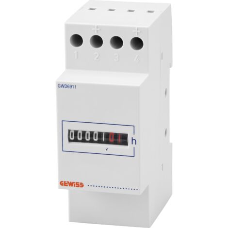 COMPTEUR HORAIRE 2M GEWISS GWD6911