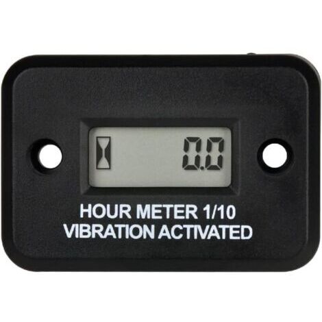 Compteur horaire de vibrations sans fil avec rappel d'entretien pour moteurs, générateurs, tondeuses à gazon, motos, quads, etc.