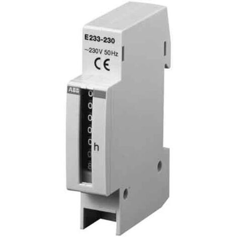 Compteur horaire Electro-Mecanique 230V AC 50Hz E233-230 2CDE100000R1601 ABB T363000
