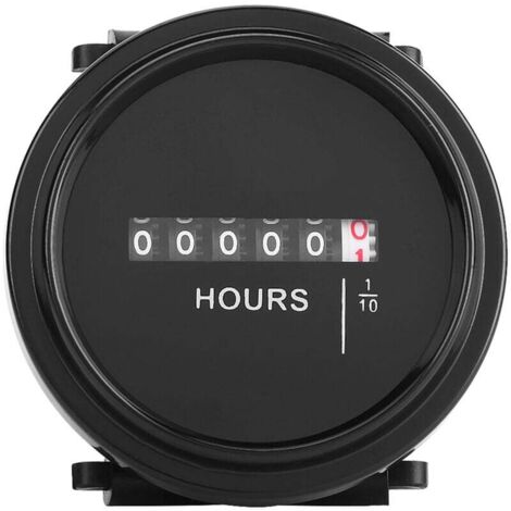 Compteur horaire mécanique rond DC 8-80V, minuterie, pour moteur de bateau, camion de voiture