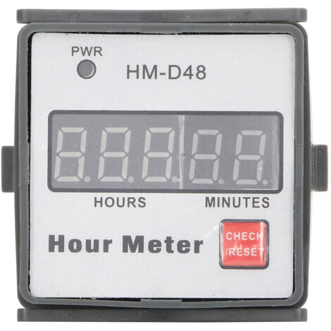 Compteur horaire numérique AC 220‑240V, affichage digital 0‑999.99h, boîtier ABS résistant, minuteur électrique précis