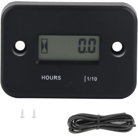 Compteur horaire numérique étanche pour moteur à essence tondeuse moto quad
