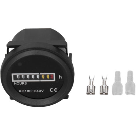 Compteur horaire rond PC mécanique à quartz de haute précision pour véhicules de construction 180-240VAC