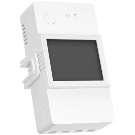 Compteur intelligent SONOFF POWR320D avec écran LCD , 20A , Commande vocale et historique