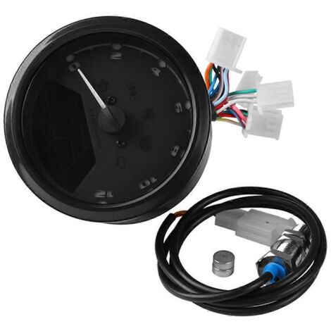 Compteur kilométrique et compte-tours LCD pour moto avec capteur à induction