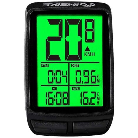Compteur kilométrique lumineux sans fil pour vélo ---