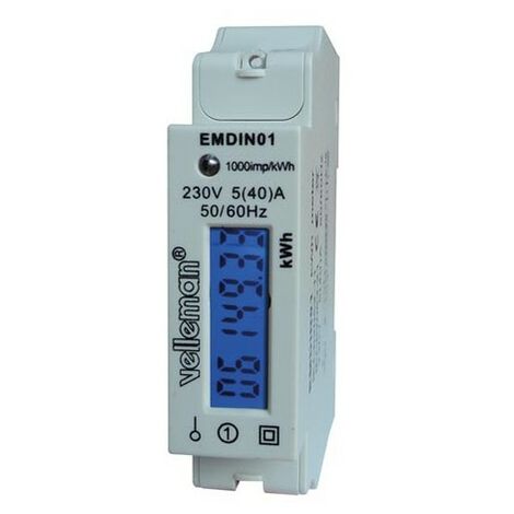 Compteur Kwh Monophasé Pour Montage Sur Rail Din - 1 Module