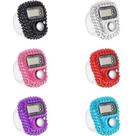 Compteur Manuel Compteur de Doigts - Compteur de Doigts Numérique Manuel Portable - Mini Compteurs , 6pcs Random Color